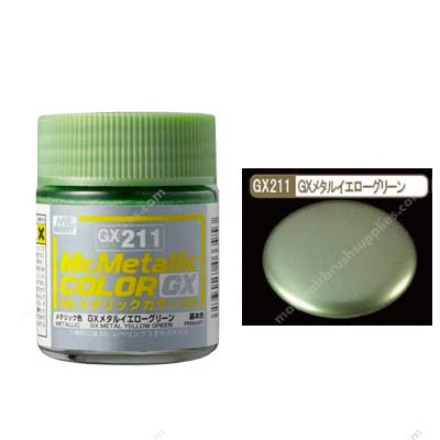 Mr Color Mr Metallic GX211 - GX Metal Yellow Green