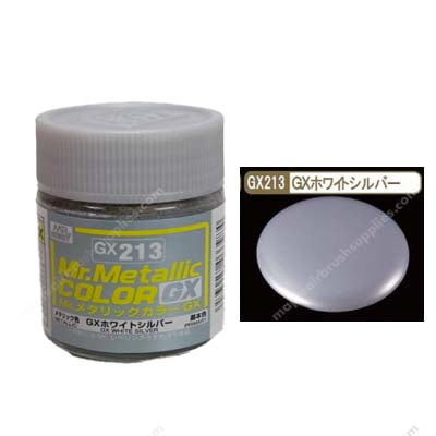 Mr Color Mr Metallic GX Metallic White Silver – Maple Airbrush Supplies