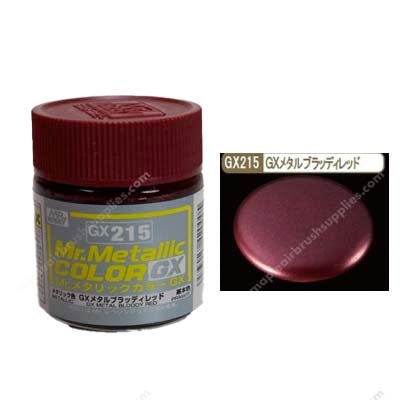 Mr Color Mr Metallic GX215 GX Metal Bloody Red – Maple Airbrush Supplies