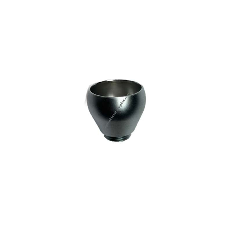 123338 Cup 5ml Matte Chrome, 5ml matte chrome paint cup compatible with Harder & Steenbeck Kyiv Infinity and Evolution airbrush models.