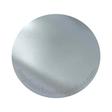 INSPIRE Pearl Silver Airbrush Paint 100ml showing a vivid translucent silver mid-coat finish suitable for layering.