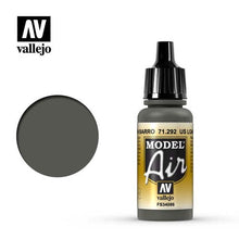 Vallejo Model Air US Loam FS34086 acrylic paint bottle with color swatch for scale modeling and miniature painting.