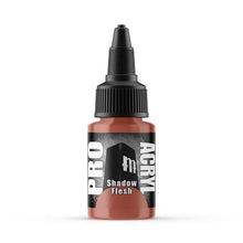Pro Acryl Shadow Flesh 22ml bottle with high-density pigment acrylic paint for smooth matte finish and easy application.