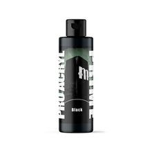 Pro Acryl Primer in black 120ml bottle with matte finish designed for airbrush or brush application and strong paint adhesion.