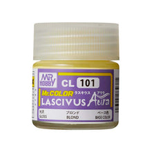 Mr. Color Lascivus 101 Gloss Blonde 10ml bottle of glossy base color paint by Mr Hobby for detailed modeling.