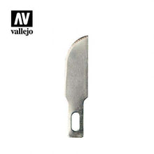 Vallejo #10 General Purpose Curved Blades 5 for #1 Handle made of durable metal blades for precision cutting tasks.
