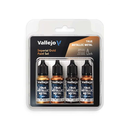 Vallejo Metallic Metal Imperial Gold Paint Set