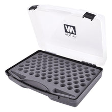 Vallejo Paint Storage Case with clear lid and foam insert for organizing hobby paint bottles safely and for travel.
