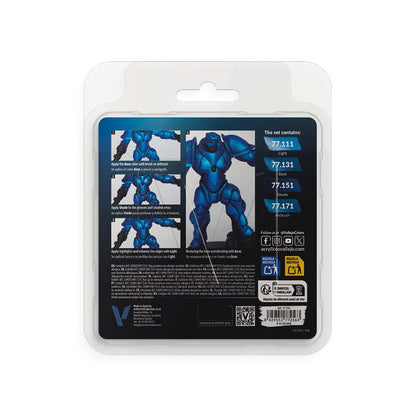 Vallejo Metallic Metal Sapphire Blue Paint Set