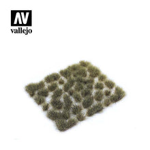 Vallejo Scenery Wild Tuft Light Brown 6mm tufts for diorama and model scenery with natural grass texture, 35 units.