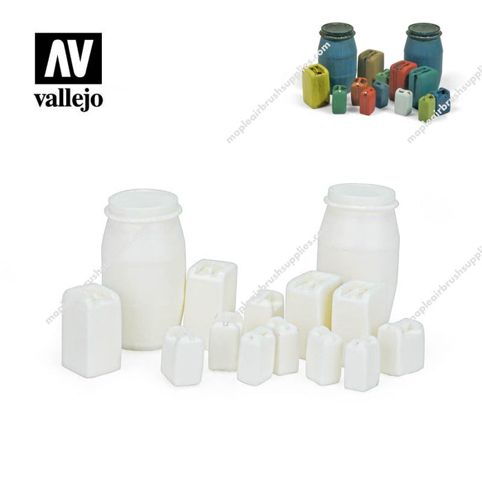 Valljo Scenery Assorted Modern Plastic Drums #2