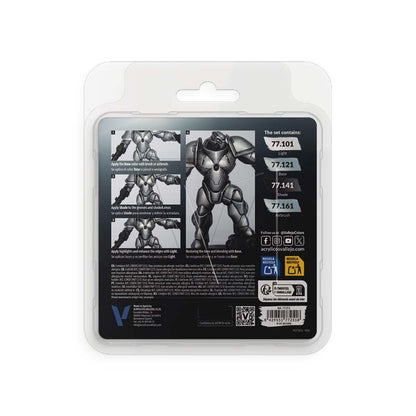 Vallejo Metallic Metal Sterling Silver Paint Set