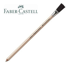 Faber-Castell Perfection Eraser w/Brush features a hard white eraser pencil with a brush for precise airbrush and artistic corrections.