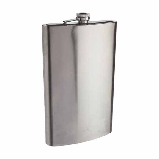 Flask - 64oz Stainless Steel with paintable 7" x 11.5" surface, made of durable stainless steel for custom designs.