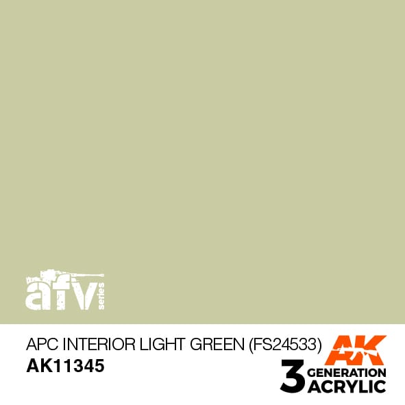 AK Interactive 3rd Gen APC Interior Light Green FS 24533