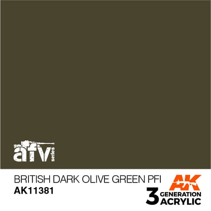 AK Interactive 3rd Gen British Dark Olive Green PFI