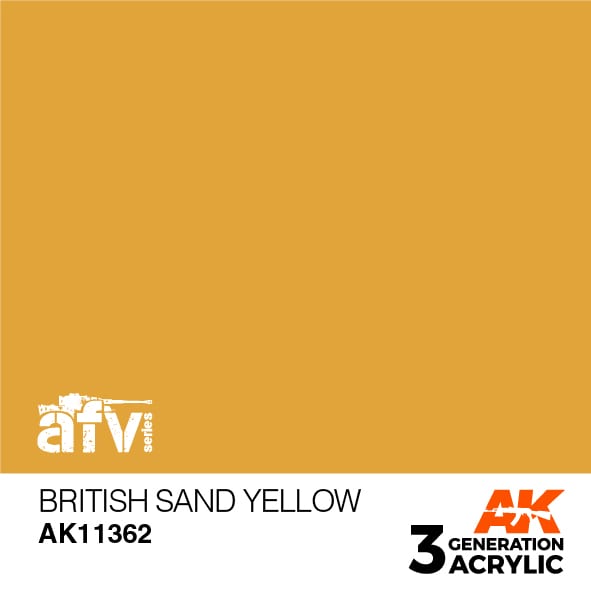 AK Interactive 3rd Gen British Sand Yellow