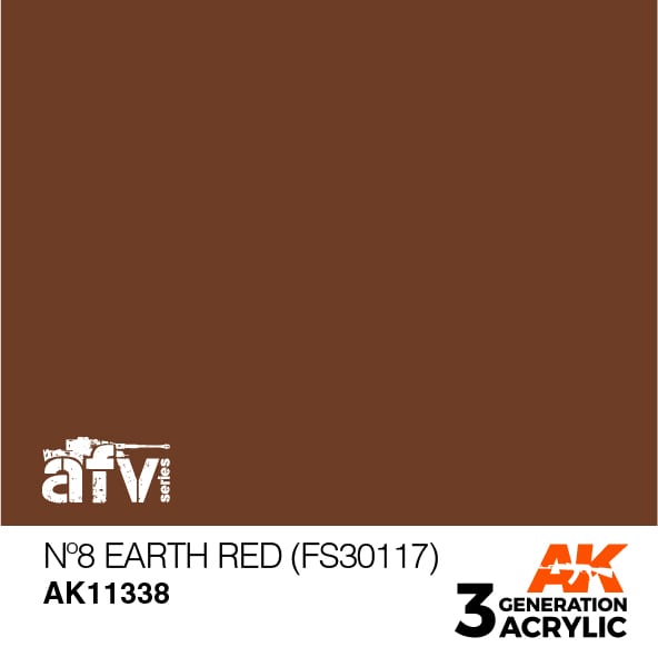 AK Interactive 3rd Gen N¬º8 Earth Red FS 30117
