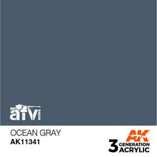 AK 3rd Gen Ocean Gray (FS35164) acrylic paint for AFV models, ideal for airbrush and brush application with optimal coverage.