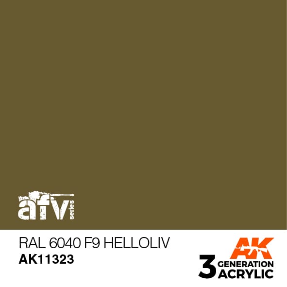 AK Interactive 3rd Gen RAL 6040 F9 Helloliv