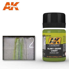AK Slimy Grime Light enamel color by AK Interactive for realistic weathering on ships and buildings models.