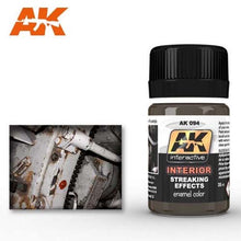 AK Interior Streaking Grime enamel color for realistic interior weathering and streaking effects on models and dioramas