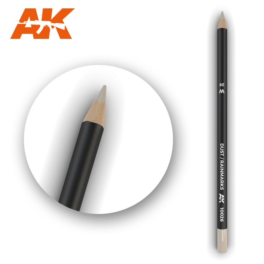 AK Interactive Watercolor Weathering Pencil Dust-Rainmarks