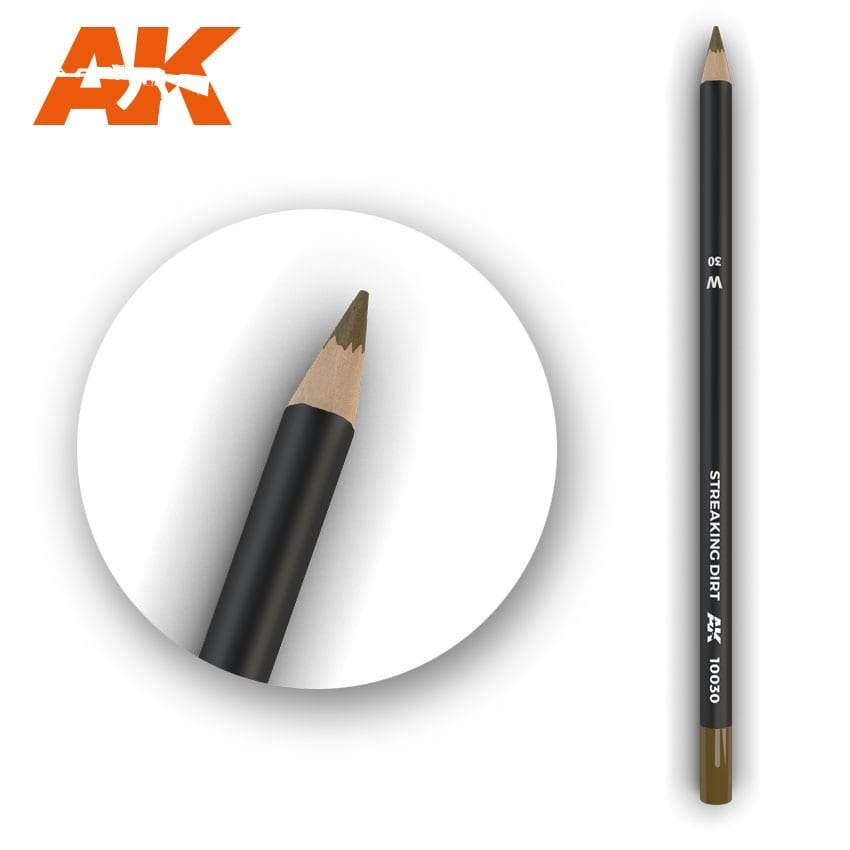 AK Interactive Watercolor Weathering Pencil Streaking Dirt