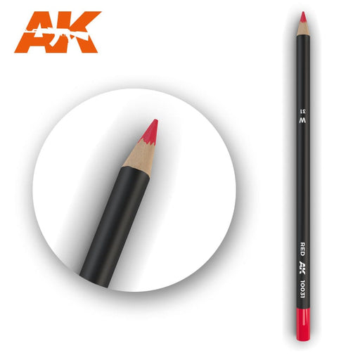 AK Interactive Watercolor Weathering Pencil Red
