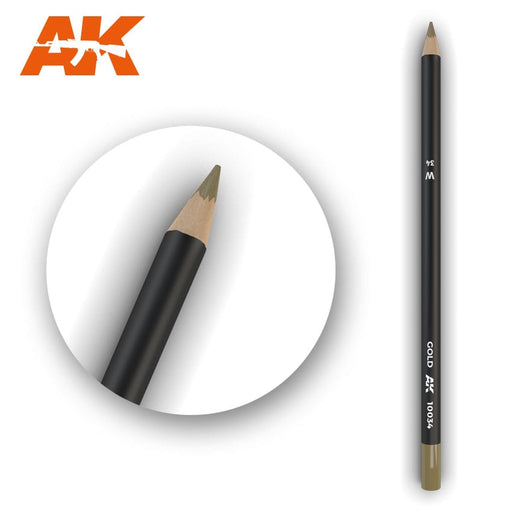 AK Interactive Watercolor Weathering Pencil Gold
