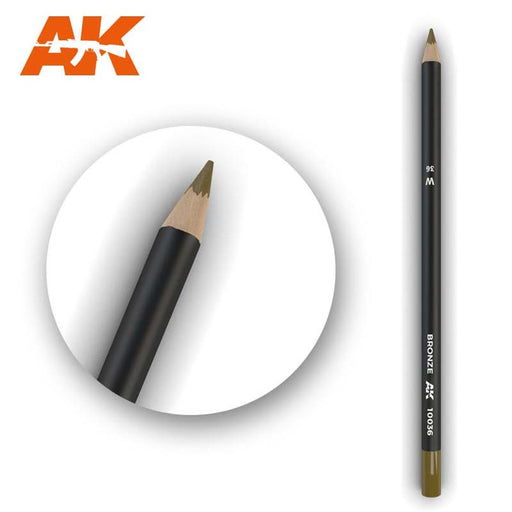 AK Interactive Watercolor Weathering Pencil Bronze