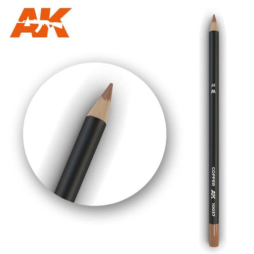 AK Interactive Watercolor Weathering Pencil Copper
