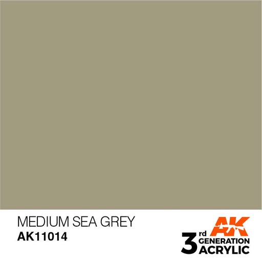 AK Interactive Paint 3rd Gen Paint: Medium Sea Grey