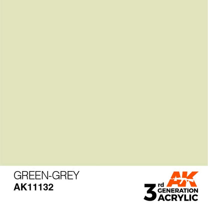 AK 3rd Gen Green-Grey acrylic paint by AK Interactive for brush and airbrush with optimal coverage and intensity.