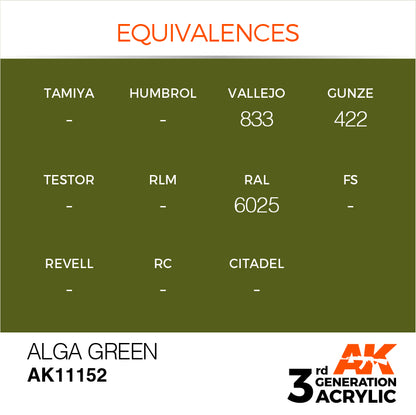 AK Interactive 3rd Gen Cross Reference Alga Green