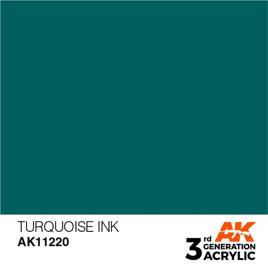 AK Interactive 3rd Gen Turquoise Ink