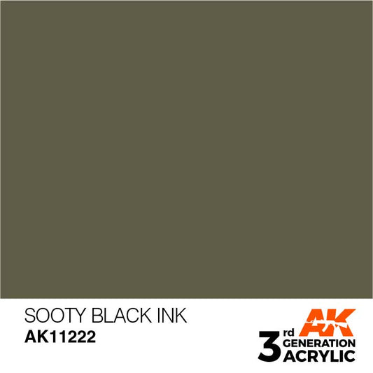 AK Interactive 3rd Gen Sooty Black Ink