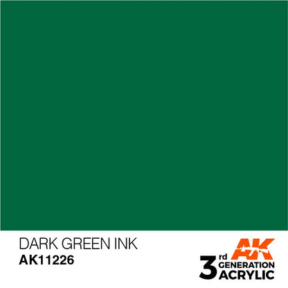 AK Interactive 3rd Gen Dark Green Ink