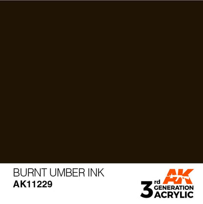 AK Interactive 3rd Gen Burnt Umber Ink