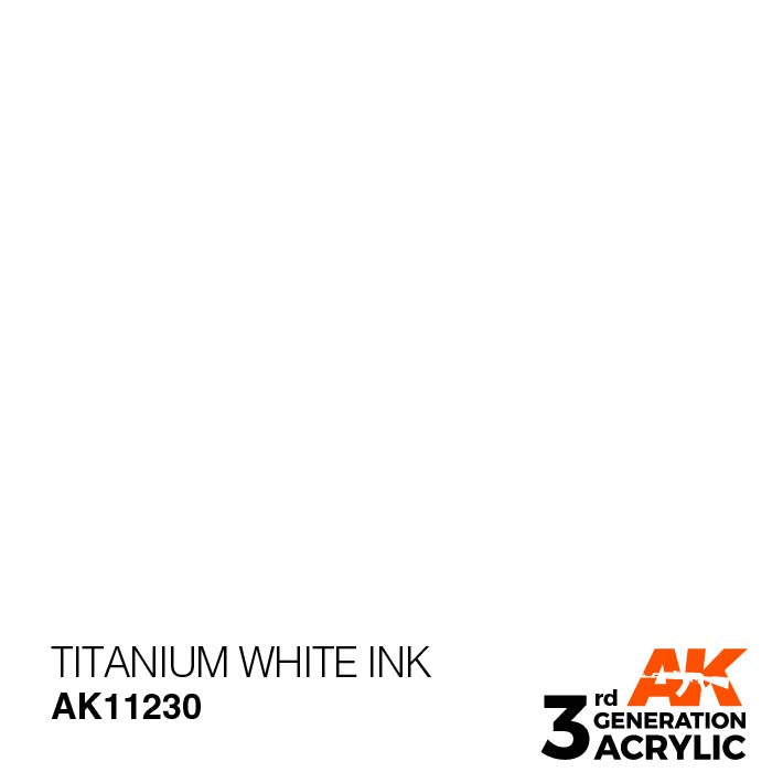 AK Interactive 3rd Gen Titanium White Ink
