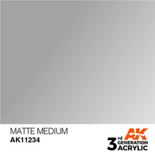 AK 3rd Gen Matte Medium acrylic paint for enhancing shadows and depth with a matte finish in hobby projects.