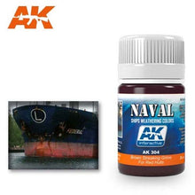 AK Brown Streaking Grime For Red Hulls by AK Interactive for realistic weathering on naval red hull models.