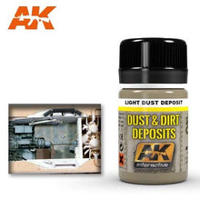AK Light Dust Deposit by AK Interactive for realistic dust and dirt effects on scale models and miniatures.