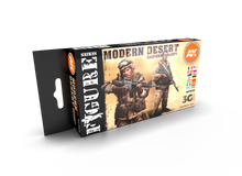 AK 3rd Gen Modern Desert Uniform Colors set featuring tones for painting modern military uniforms with realistic shading effects.
