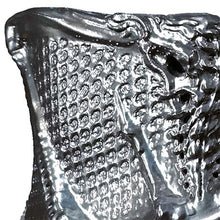 Wicked Quicksilver Chrome showing a highly reflective, durable chrome effect on a textured surface with intricate details and shine