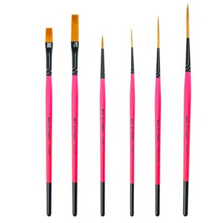 Mack/Tidwell Broken Pinkies: Set of 6 Synthetic brushes