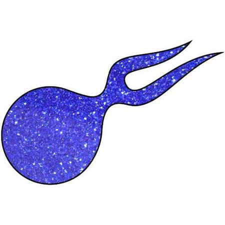 Metal Flake & Glitter Holographic Candy Cobalt Blue Medium