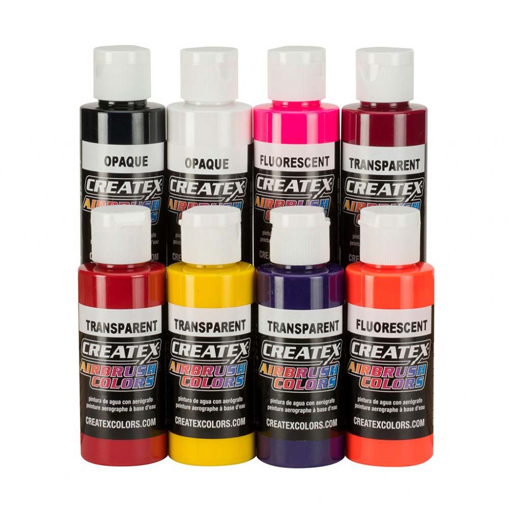 Createx Airbrush Paint Warm Color Set 2oz.