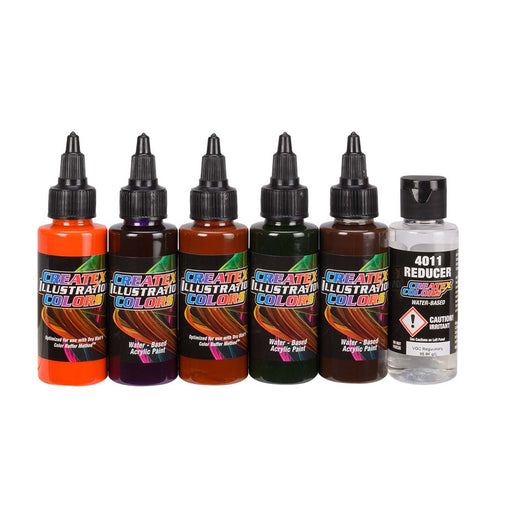 Createx Airbrush Illustration Secondary Set 2oz