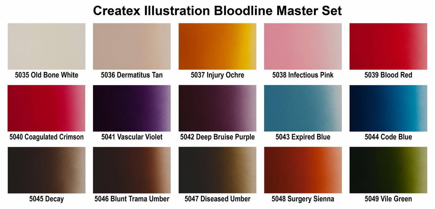 Createx Illustration Bloodline Master Set Color Chip